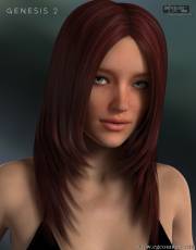 DAZ3D最新角色发型_18892_Blakely Hair for Genesis 2 Female(s)